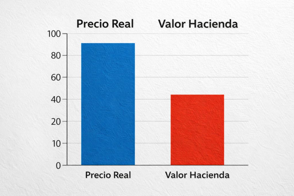 comparativa valor mercado vs valor de referencia catastro