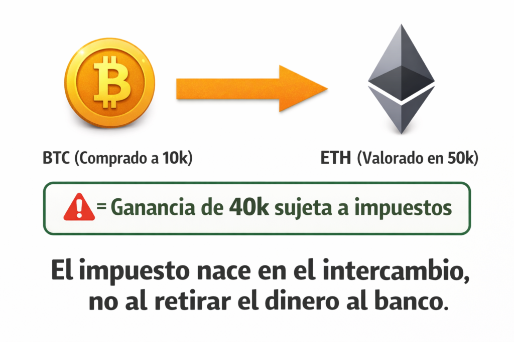 ejemplo calculo permuta criptomonedas hacienda