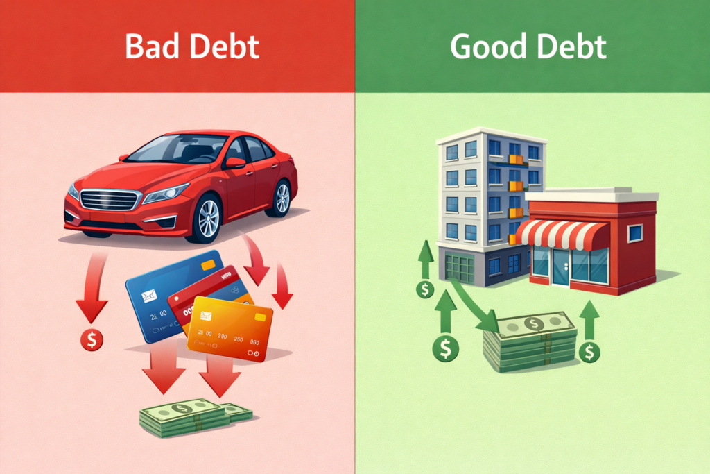 ejemplos de deuda buena y deuda mala finanzas personales