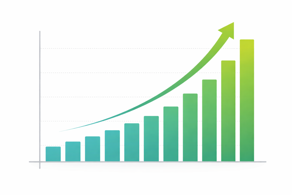 grafico interes compuesto inversion 50 euros